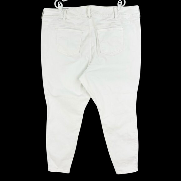 Torrid Women's Stretch Super Soft White Jeggings Size 24R High Rise Zip/Button - Picture 2 of 11